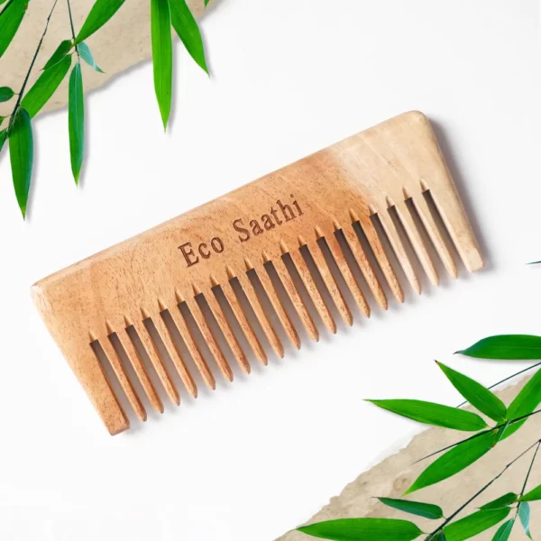 Neem Wood Shampoo Comb