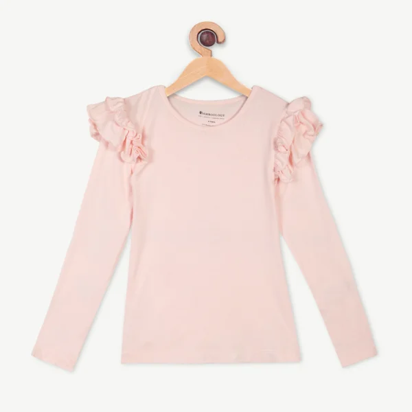 Girl's Bamboo Ruffled Top