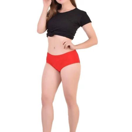 Red Black Bamboo Panty