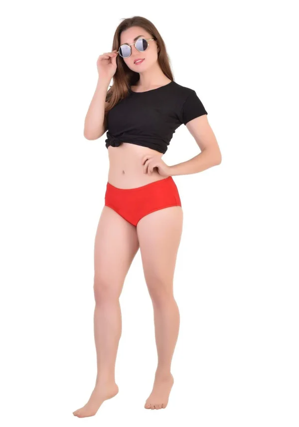 Red Black Bamboo Panty