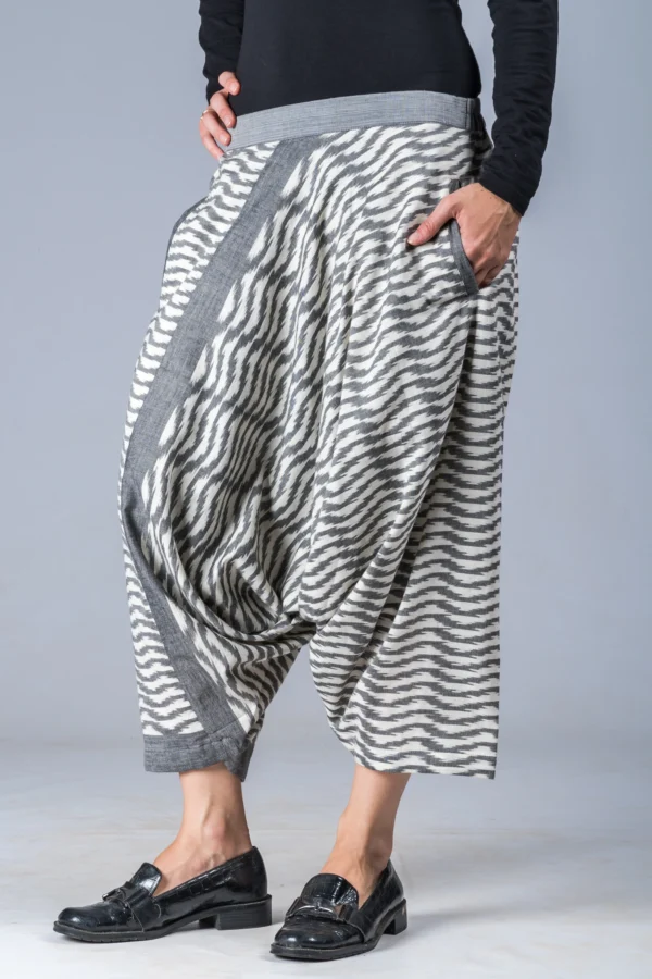 Ikat Waves Turkish Pant