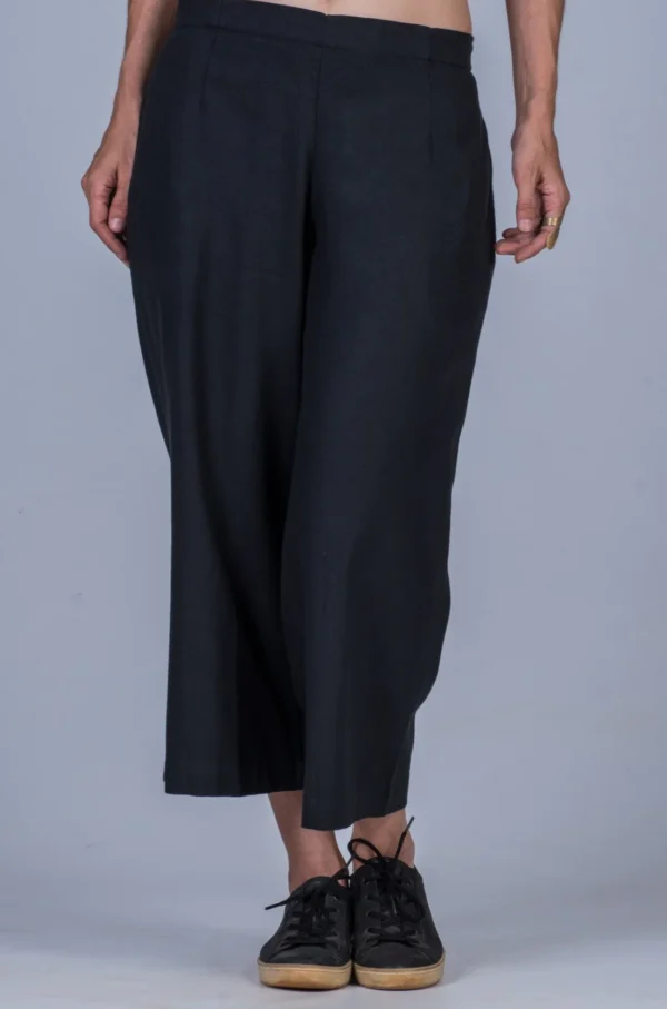 Black Khadi Pants NILA