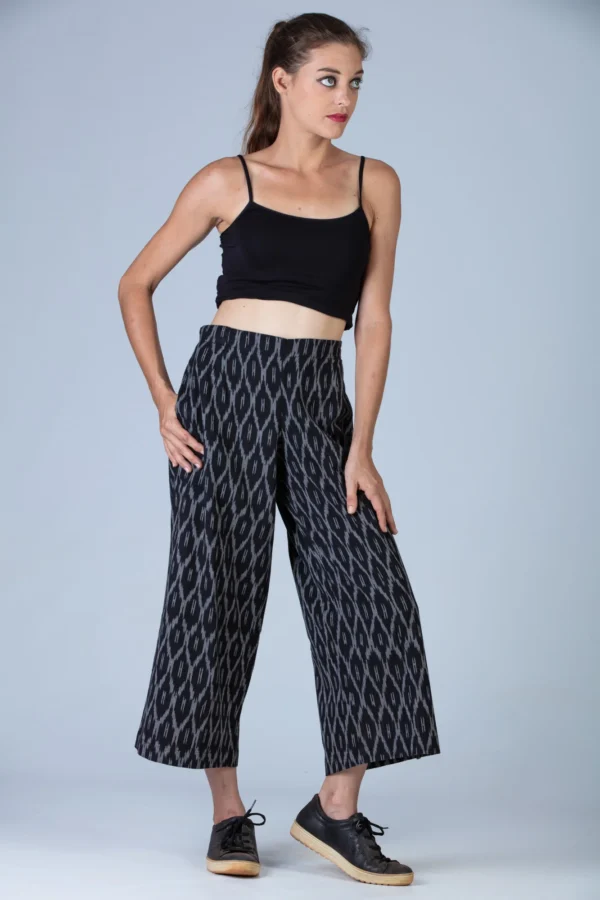 Black Ikat Pants - NILA - Image 4