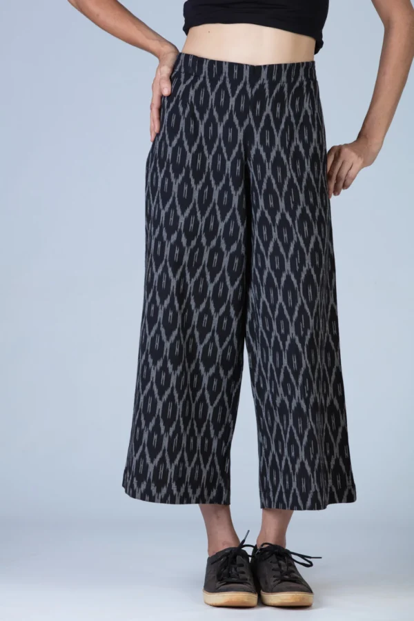 Black Ikat Pants - NILA - Image 3