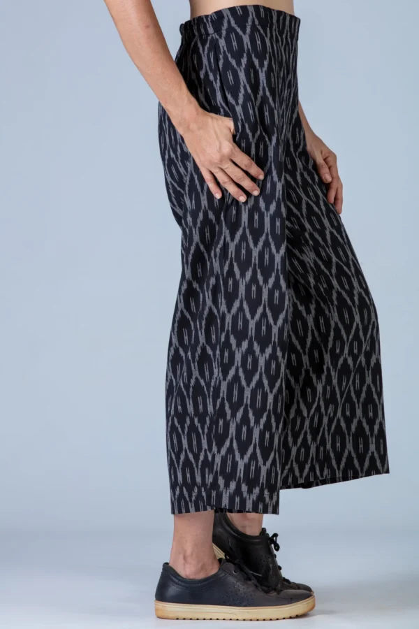 Black Ikat Pants - NILA - Image 2