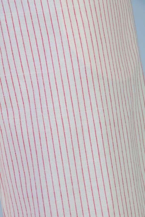 Red striped Organic cotton Pants - NILA - Image 5