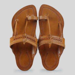 Tan Embellish Men’s Chappal