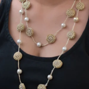 Nakshatra Pearl Coins Necklace