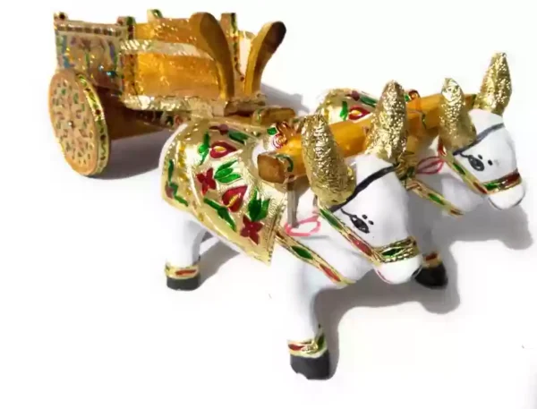 Antique Bullock Cart Decorative Showpiece - Image 2