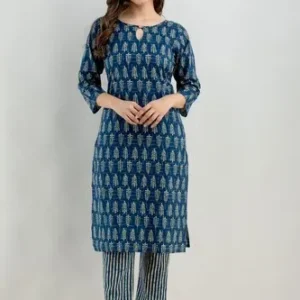 Cotton Printed Kurti Pant