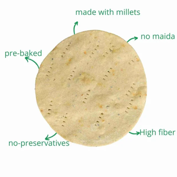 Millet Pizza Base Organic 6Pcs Per Pack (200gm) - Image 2