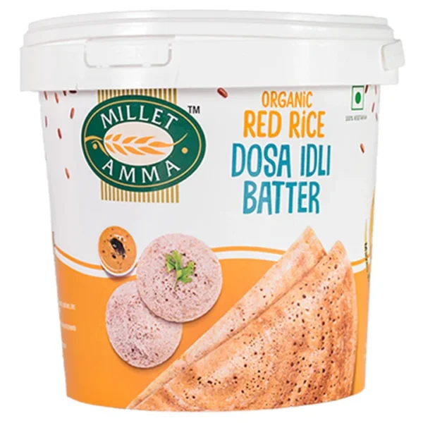 Red Rice Dosa Idli Batter Organic 1kg (Delivering Bangalore Only)