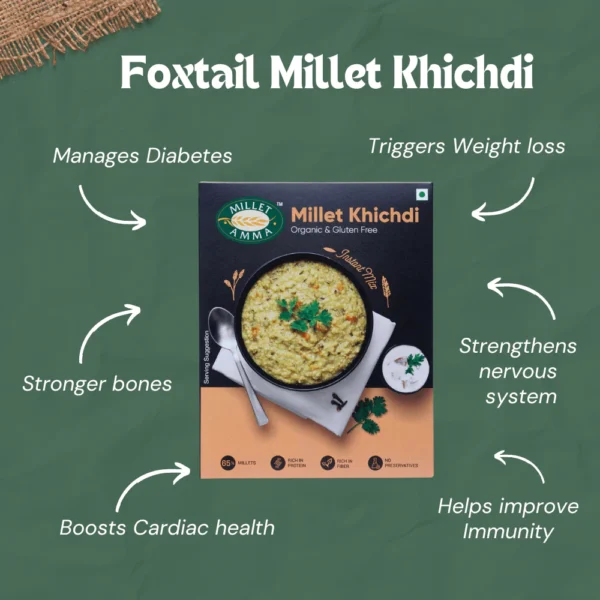 Millet Khichdi Mix Organic 250gm - Image 2