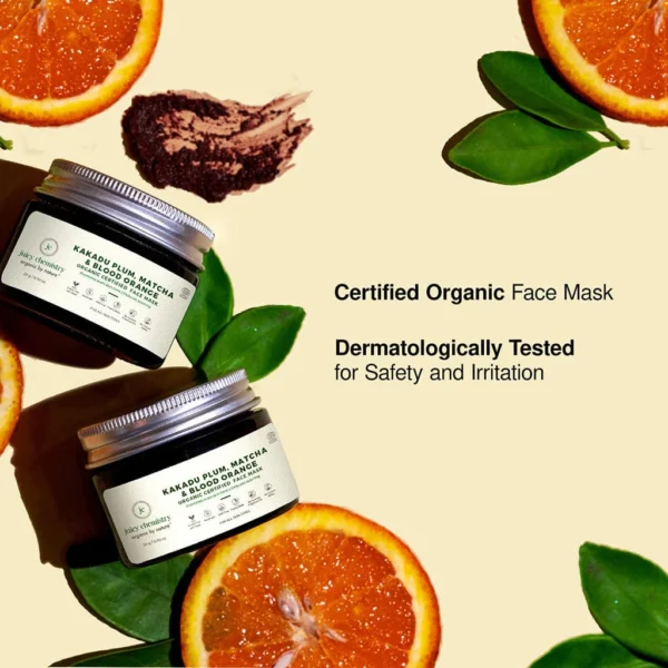 Kakadu Plum, Matcha And Blood Orange Face Mask - Image 3