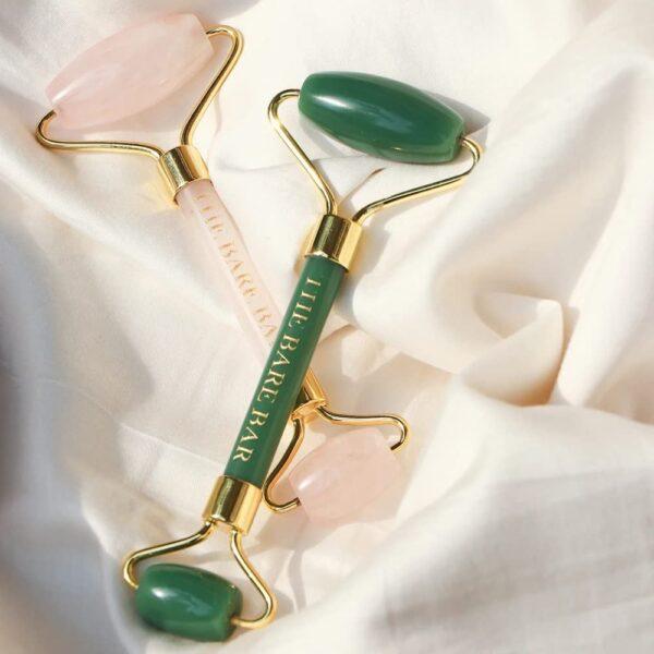 Rose Quartz Facial Roller - Image 2