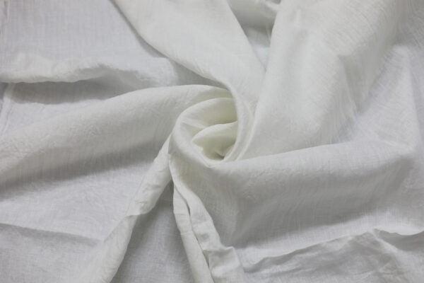 Light weight Linen Fabric in Sun White